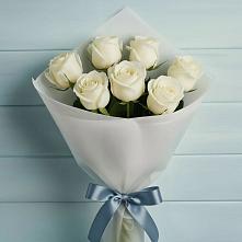 Букет 7 Белых роз Эдлесс Лав в Головково