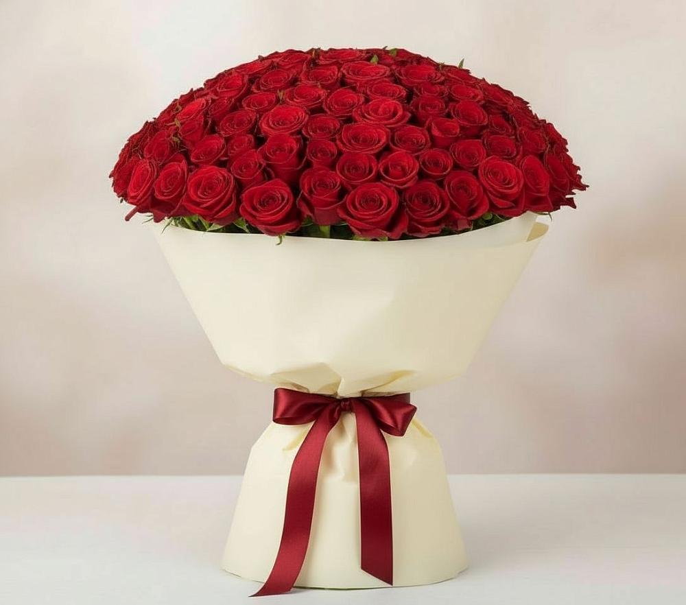 Букет 101 Красная роза Милано в Головково