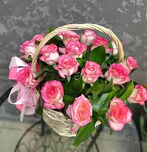 Цветочная композиция из Розы в корзине в Головково