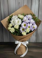 Букет цветов из:  Хризантемы и Розы в Головково
