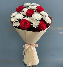 Букет цветов из:  Розы и Хризантемы в Головково