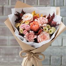 Букет цветов из:  Гвоздики, Хризантемы и Розы в Головково
