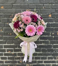 Букет цветов из:  Герберы и Хризантемы в Головково