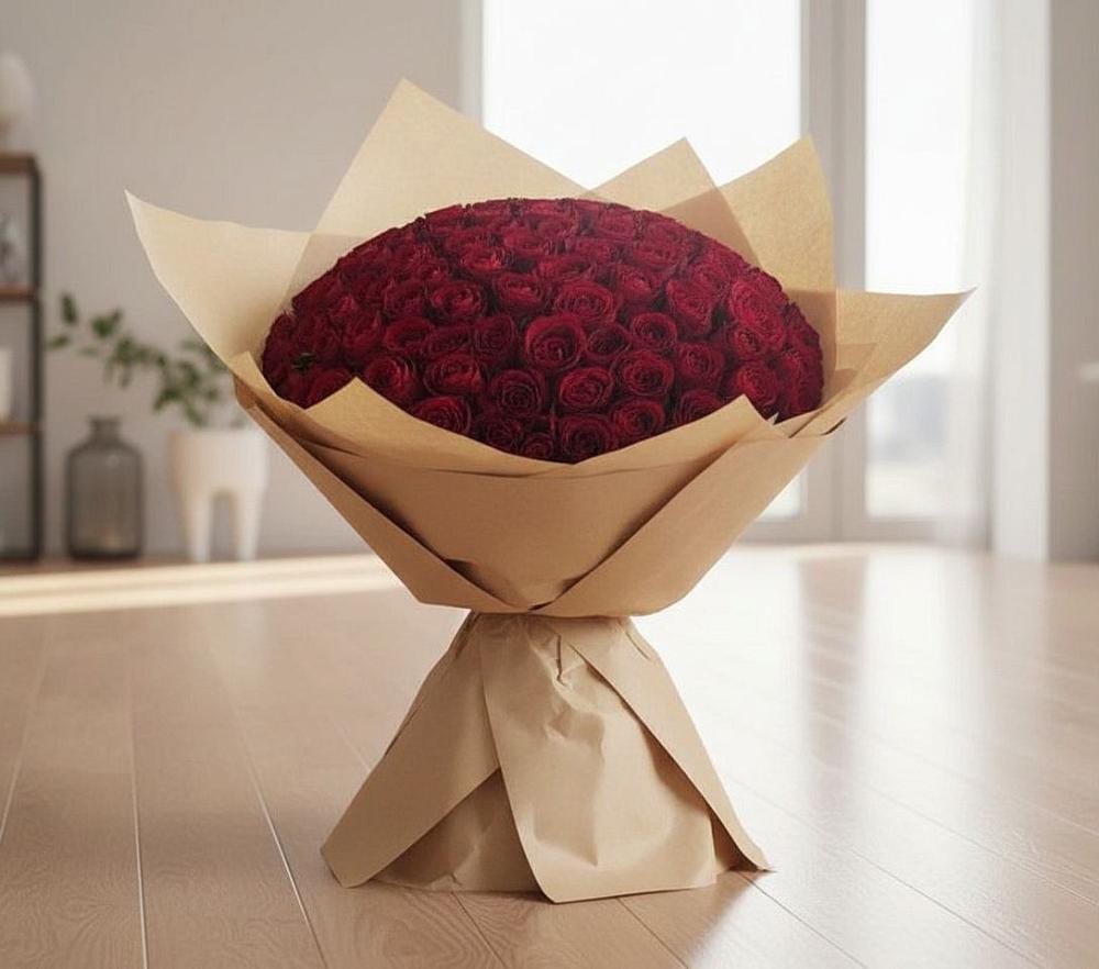 Букет 101 Красная роза в Головково