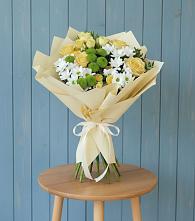 Букет цветов из:  Хризантемы и Розы в Головково