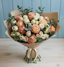 Букет цветов из:  Альстромерии и Розы в Головково